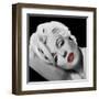 Marilyn's Lips-Jerry Michaels-Framed Art Print