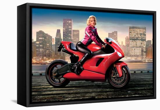Marilyn's Red Ride - Norma Jean-JJ Brando-Framed Stretched Canvas