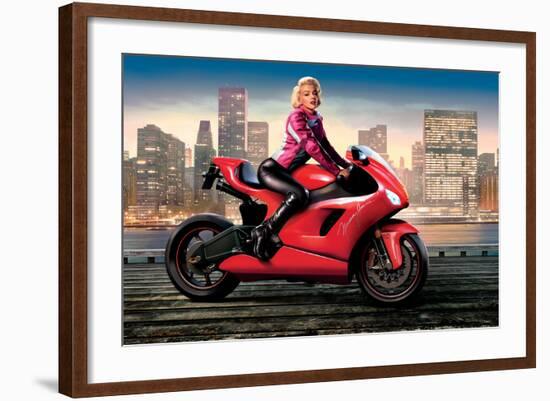 Marilyn's Red Ride - Norma Jean-JJ Brando-Framed Art Print