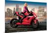 Marilyn's Red Ride - Norma Jean-JJ Brando-Mounted Art Print