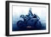 Marilyn's Ride in Blue-JJ Brando-Framed Premium Giclee Print