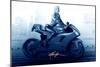 Marilyn's Ride in Blue-JJ Brando-Mounted Premium Giclee Print