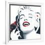 Marilyn Study with Flower-Irene Celic-Framed Art Print