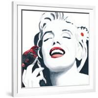 Marilyn Study with Flower-Irene Celic-Framed Art Print