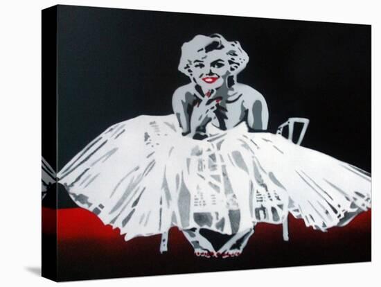 Marilyn-Abstract Graffiti-Stretched Canvas