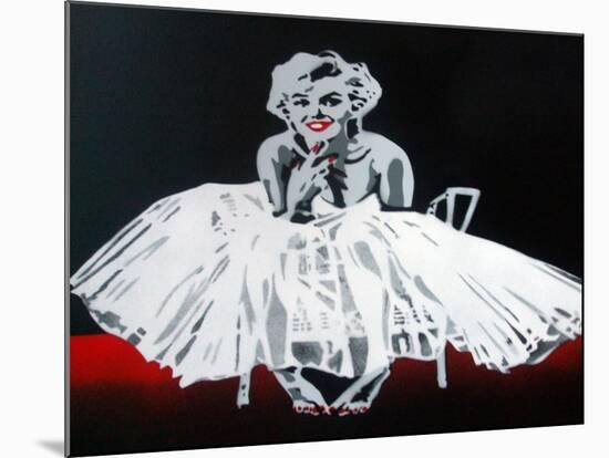 Marilyn-Abstract Graffiti-Mounted Giclee Print