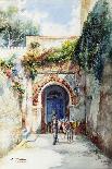 A Street Scene, Toledo-Marin Higuero Enrique-Framed Stretched Canvas