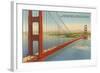 Marin Shore, Golden Gate Bridge, San Francisco, California-null-Framed Art Print