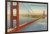 Marin Shore, Golden Gate Bridge, San Francisco, California-null-Framed Art Print