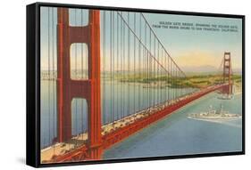 Marin Shore, Golden Gate Bridge, San Francisco, California-null-Framed Stretched Canvas