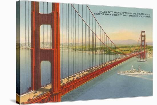 Marin Shore, Golden Gate Bridge, San Francisco, California-null-Stretched Canvas