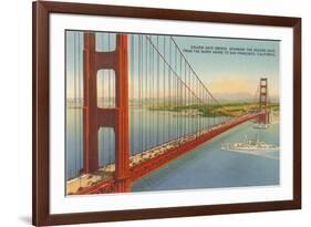 Marin Shore, Golden Gate Bridge, San Francisco, California-null-Framed Premium Giclee Print