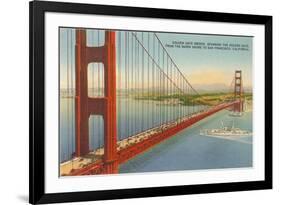 Marin Shore, Golden Gate Bridge, San Francisco, California-null-Framed Premium Giclee Print