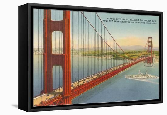Marin Shore, Golden Gate Bridge, San Francisco, California-null-Framed Stretched Canvas