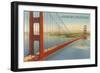 Marin Shore, Golden Gate Bridge, San Francisco, California-null-Framed Art Print