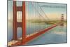 Marin Shore, Golden Gate Bridge, San Francisco, California-null-Mounted Art Print