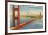 Marin Shore, Golden Gate Bridge, San Francisco, California-null-Framed Art Print