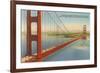 Marin Shore, Golden Gate Bridge, San Francisco, California-null-Framed Art Print