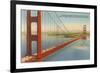 Marin Shore, Golden Gate Bridge, San Francisco, California-null-Framed Art Print