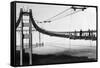 Marin Side of Golden Gate Bridge, Cable Spinning View - San Francisco, CA-Lantern Press-Framed Stretched Canvas