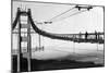 Marin Side of Golden Gate Bridge, Cable Spinning View - San Francisco, CA-Lantern Press-Mounted Art Print