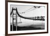 Marin Side of Golden Gate Bridge, Cable Spinning View - San Francisco, CA-Lantern Press-Framed Art Print