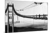 Marin Side of Golden Gate Bridge, Cable Spinning View - San Francisco, CA-Lantern Press-Mounted Art Print