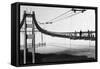 Marin Side of Golden Gate Bridge, Cable Spinning View - San Francisco, CA-Lantern Press-Framed Stretched Canvas