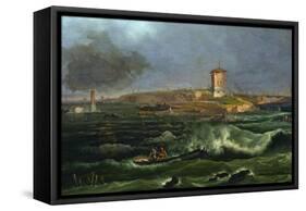 Marina, 1812-Francesco Fidanza-Framed Stretched Canvas