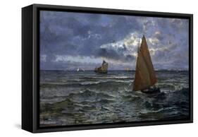 Marina, 1887-Pompeo Mariani-Framed Stretched Canvas