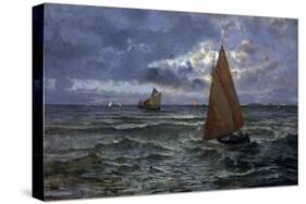 Marina, 1887-Pompeo Mariani-Stretched Canvas