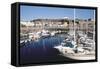 Marina, Albert Harbour, St Helier, Jersey, Channel Islands-Peter Thompson-Framed Stretched Canvas