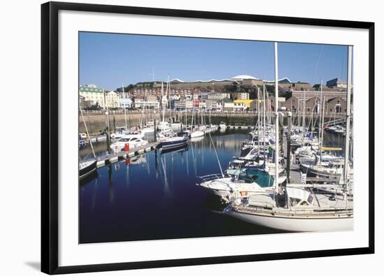 Marina, Albert Harbour, St Helier, Jersey, Channel Islands-Peter Thompson-Framed Photographic Print