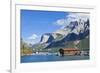 Marina and Boat House-Neale Clark-Framed Photographic Print