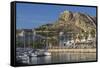 Marina and Castle, Alicante, Spain, Mediterranean, Europe-Rolf Richardson-Framed Stretched Canvas