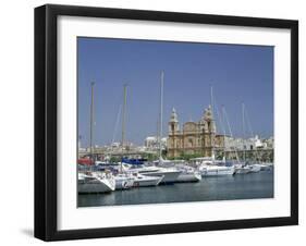 Marina and Church, Malta-Peter Thompson-Framed Photographic Print