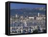 Marina and City Centre, Toulon, Var, Cote d'Azur, Provence, France, Mediterranean-Gavin Hellier-Framed Stretched Canvas