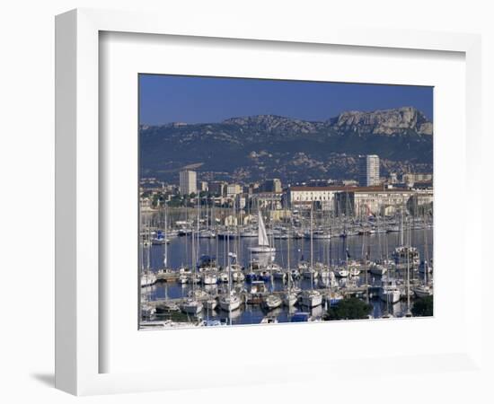 Marina and City Centre, Toulon, Var, Cote d'Azur, Provence, France, Mediterranean-Gavin Hellier-Framed Photographic Print