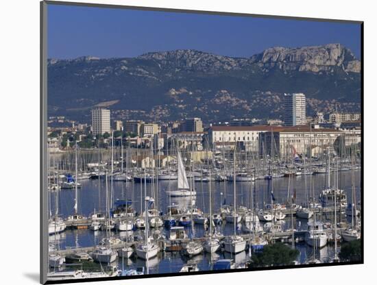 Marina and City Centre, Toulon, Var, Cote d'Azur, Provence, France, Mediterranean-Gavin Hellier-Mounted Photographic Print