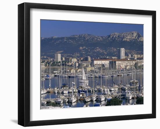 Marina and City Centre, Toulon, Var, Cote d'Azur, Provence, France, Mediterranean-Gavin Hellier-Framed Photographic Print