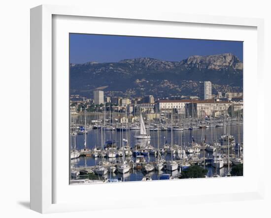 Marina and City Centre, Toulon, Var, Cote d'Azur, Provence, France, Mediterranean-Gavin Hellier-Framed Photographic Print