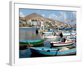 Marina and Fishing Port of Saranda, Albania-Prisma-Framed Photographic Print