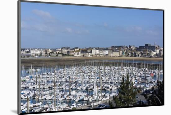 Marina and Main Town, St. Malo, Brittany, France, Europe-Peter Groenendijk-Mounted Photographic Print
