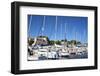 Marina and Sail Boats, Bouzigues, Thau Basin, Herault, Languedoc, France, Europe-Guy Thouvenin-Framed Photographic Print