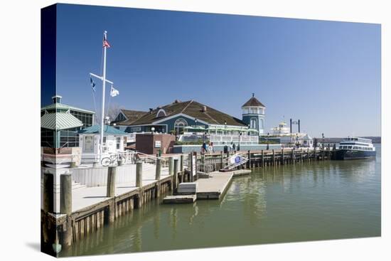 Marina and Waterfront of Old Town, Alexandria, Virginia, United States of America, North America-John Woodworth-Stretched Canvas