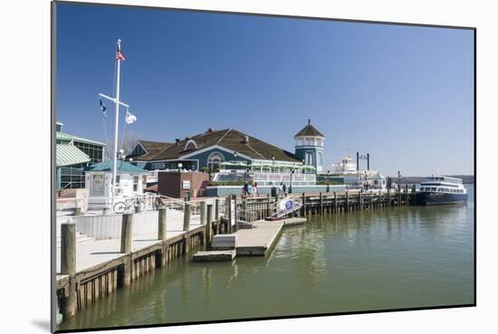 Marina and Waterfront of Old Town, Alexandria, Virginia, United States of America, North America-John Woodworth-Mounted Photographic Print