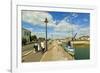 Marina at Quai de La Criee in the island's principal western town, Ars en Re, Ile de Re, Charente-M-Robert Francis-Framed Photographic Print