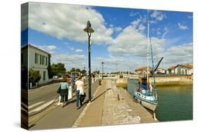 Marina at Quai de La Criee in the island's principal western town, Ars en Re, Ile de Re, Charente-M-Robert Francis-Stretched Canvas