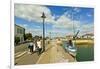 Marina at Quai de La Criee in the island's principal western town, Ars en Re, Ile de Re, Charente-M-Robert Francis-Framed Photographic Print