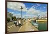 Marina at Quai de La Criee in the island's principal western town, Ars en Re, Ile de Re, Charente-M-Robert Francis-Framed Photographic Print